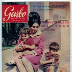 Coleccionismo de Revista Garbo: GARBO - 1965 - FARAH DIBA, SEAN CONNERY, JACQUELINE KENNEDY, ISABEL II, S. ADAMO, NATALIE WOOD