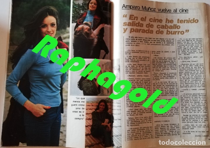 Coleccionismo de Revista Garbo: Revista GARBO nº 1231 Amparo Muñoz Victoria Vera Miss Mundo Marcia Bell Jim Hemson Ábrete Sésamo - Foto 3 - 178683016