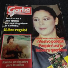 Coleccionismo de Revista Garbo: GARBO 1985 ISABEL PANTOJA UN, DOS, TRES RAMBO SYLVESTER STALLONE JULIO IGLESIAS SERRAT ROMINA POWER