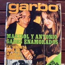 Coleccionismo de Revista Garbo: GARBO / MARISOL, ANTONIO GADES, MANOLO ESCOBAR, JACKIE STEWART, MARY FRANCIS, GELA GEISLER