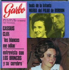 Coleccionismo de Revista Garbo: LOS BRINCOS - CASSIUS CLAY LOS BLANCOS ME ODIAN - ROMINA POWER - REVISTA GARBO 13/5/1967 VER SUMARIO