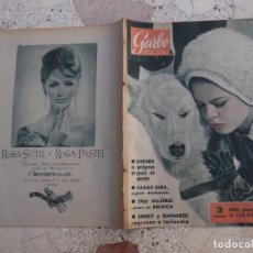 Coleccionismo de Revista Garbo: GARBO Nº 415, 1961, MARILYN SE FUGA DE UNA CLINICA MENTAL, 6 FOTOS 2 PAGINAS. Lote 400288334