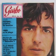 Coleccionismo de Revista Garbo: REVISTA GARBO - JOAN MANUEL SERRAT, RAPAHEL, POSTER DE HENRY DARROW...