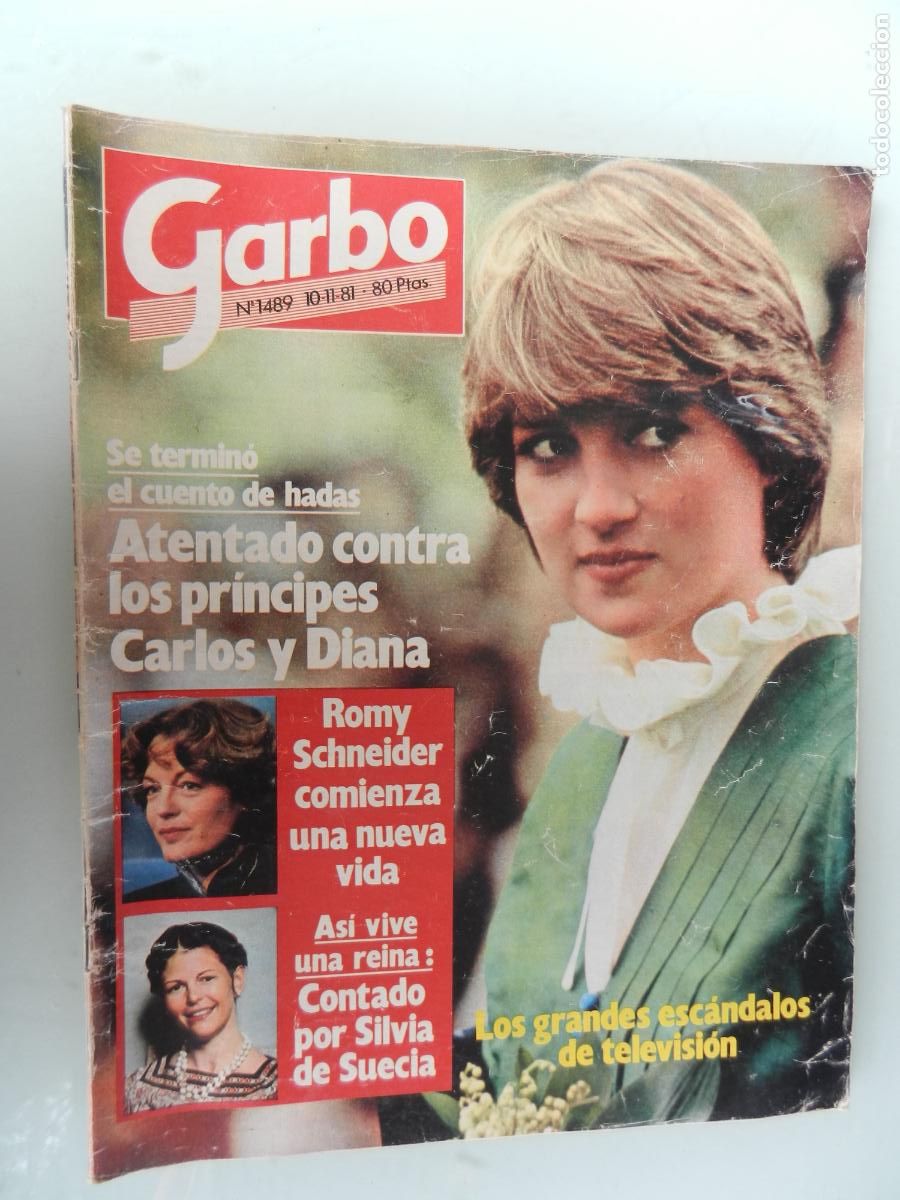 Coleccionismo de Revista Garbo: GARBO REVISTA N&ordm; 1489- 11-1981- ATENTADO CONTRA LOS PRINCIPES CARLOS Y DIANA - ROMY SCHNEIDER