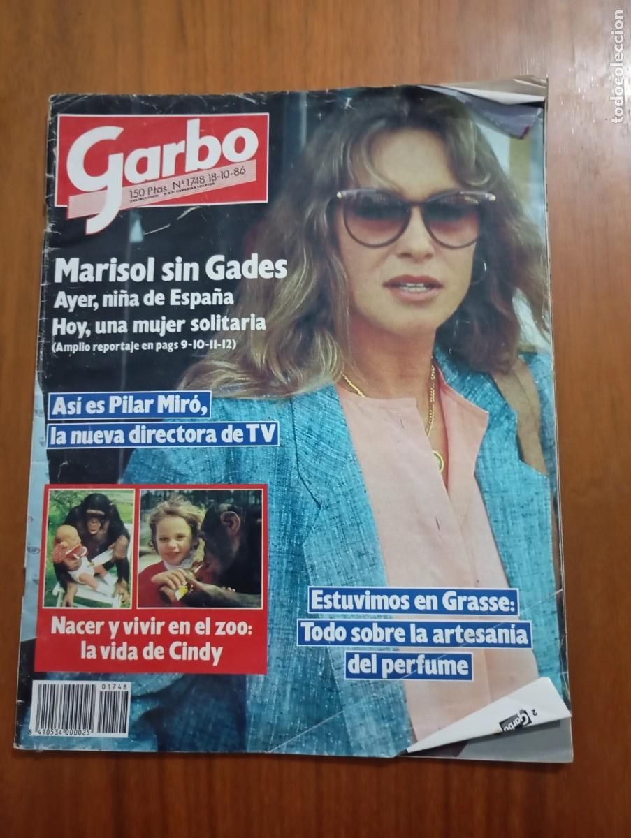Coleccionismo de revista Garbo: REVISTA GARBO NUM 1748. 1986. MARISOL. PILAR MIRO. GRASSE.