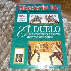 Coleccionismo de Revista Historia 16: HISTORIA 16 Nº 242 EL DUELO DEFENSA DEL HONOR . Lote 39045126