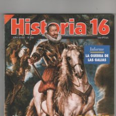 Coleccionismo de Revista Historia 16: HISTORIA 16 Nº 203, DUQUE DE LERMA, NUEVA VISIÓN DE UN VALIDO MALDITO