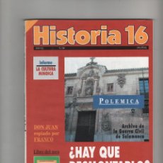 Coleccionismo de Revista Historia 16: HISTORIA 16 Nº 230, DON JUAN ESPIADO POR FRANCO