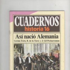 Coleccionismo de Revista Historia 16: CUADERNOS DE HISTORIA 16 Nº 19, ASÍ NACIÓ ALEMANIA
