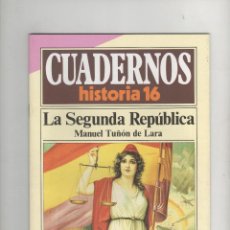 Coleccionismo de Revista Historia 16: CUADERNOS DE HISTORIA 16 Nº 22, LA SEGUNDA REPUBLICA