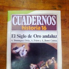 Coleccionismo de Revista Historia 16: CUADERNOS HISTORIA 16. 271 : EL SIGLO DE ORO ANDALUZ 