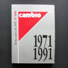 Coleccionismo de Revista Historia 16: CAMBIO 16 Nº 1000 EXTRA. 16 DE ENERO DE 1991. 1000 SEMANAS QUE HICIERON HISTORIA