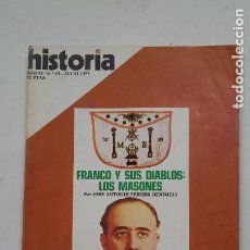 Colecionismo da Revista Historia 16: HISTORIA 16. AÑO II. Nº 15 - JULIO DE 1977 - FRANCO Y SUS DIABLOS: LOS MASONES. TDK287. Lote 205101358
