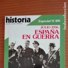 Coleccionismo de Revista Historia 16: HISTORIA 16 Nº 100 AGOSTO 1984 ESPAÑA EN GUERRA JULIO 1936 ASÍ COMENZÓ LA TRAGEDIA NÚMERO ESPECIAL