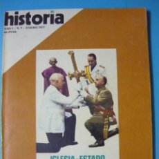 Coleccionismo de Revista Historia 16: REVISTA HISTORIA 16. AÑO I, Nº 9. ENERO 1977. IGLESIA-ESTADO EN EL FRANQUISMO (FALANGE). Lote 289630398