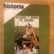 Coleccionismo de Revista Historia 16: REVISTA HISTORIA 16 Nº 4 RELIGION Y URNAS EN ESPAÑA. Lote 335892543