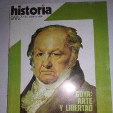 Coleccionismo de Revista Historia 16: REVISTA HISTORIA Nº 28 DE AGOSTO 1978.GOYA,EL MISTERIO DE PALENQUE,EL EBRO.... Lote 338266178