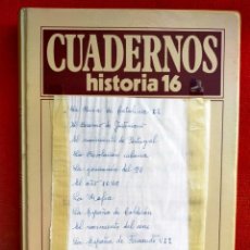 Coleccionismo de Revista Historia 16: CUADERNOS HISTORIA 16. Nº 29. FASCÍCULOS 281-290. Lote 362255050