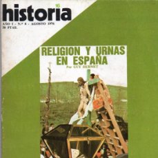 Coleccionismo de Revista Historia 16: HISTORIA 16 Nº 4, RELIGIÓN Y URNAS EN ESPAÑA, LA INDEPENDENCIA NORTEAMERICANA, EL ABSOLUTISMO DE FER