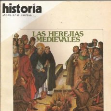 Coleccionismo de Revista Historia 16: HISTORIA 62 - HEREJIAS MEDIEVALES / OPERACION BARBARROJA / AVICENA / LERROUX -. Lote 119921943