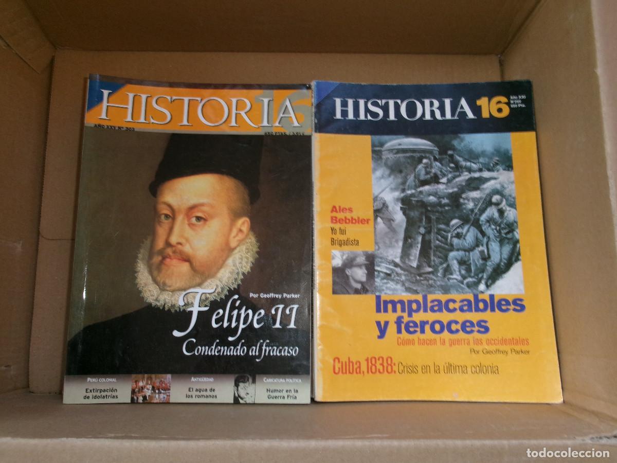 Coleccionismo de Revista Historia 16: Lote de revistas historicas y otro material