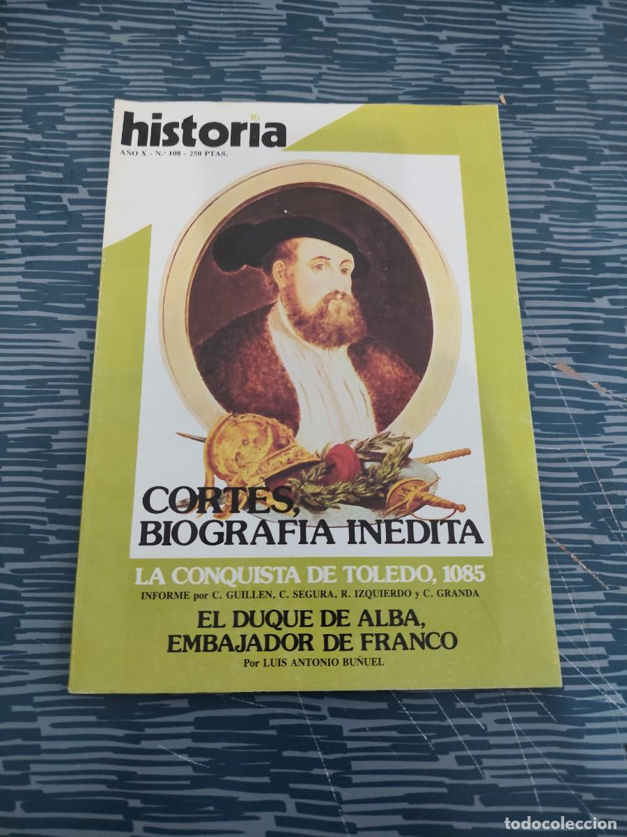 Coleccionismo de Revista Historia 16: HISTORIA 16,A&Ntilde;O X,NUM.108,CORTES BIOGRAF&Iacute;A INEDITA,130 PAG,VER SUMARIO.