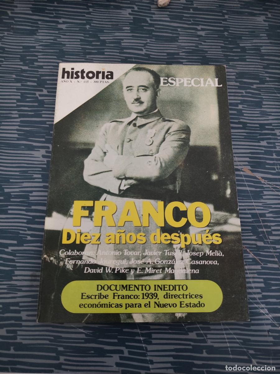 Coleccionismo de Revista Historia 16: HISTORIA 16,A&Ntilde;O X,NUM.115,FRANCO 10 A&Ntilde;OS DESPU&Eacute;S,130 PAG,VER SUMARIO.