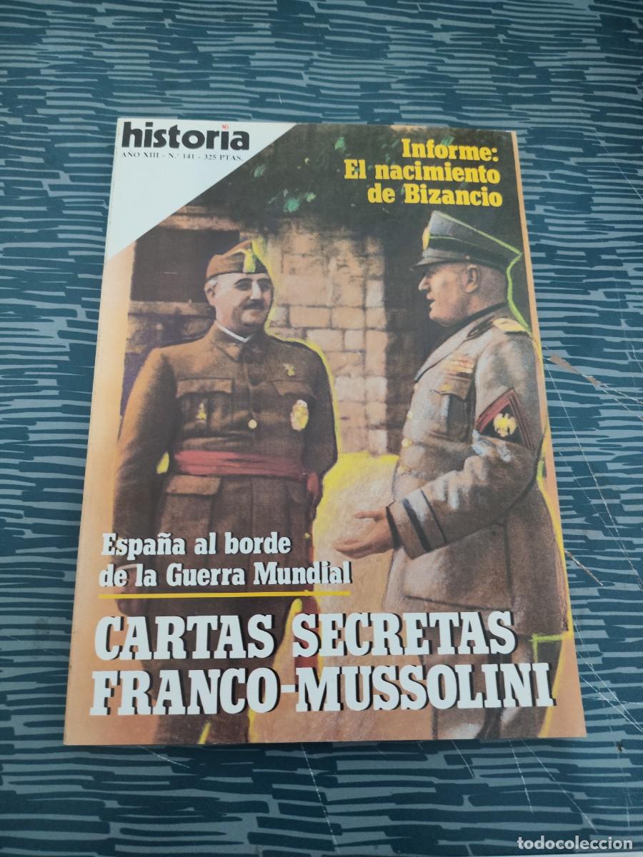 Coleccionismo de Revista Historia 16: HISTORIA 16,A&Ntilde;O XIII,NUM.141,CARTAS SECRETAS FRANCO-MUSSOLINI,130 PAG,VER SUMARIO.
