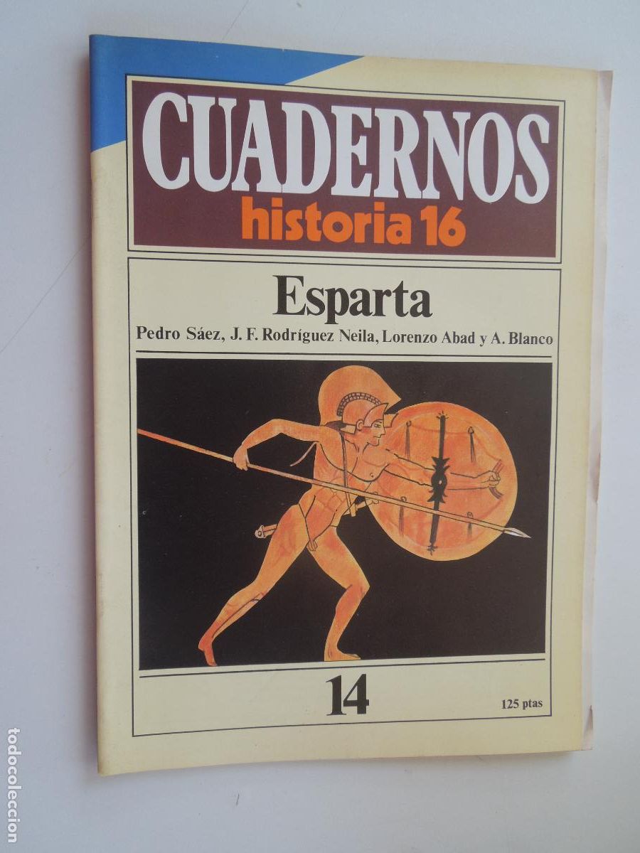 Coleccionismo de Revista Historia 16: CUADERNOS HISTORIA 16-N&ordm; 14-ESPARTA- PEDRO S&Aacute;EZ, RODR&Iacute;GUEZ NEILA, ABAD, A. BLANCO.