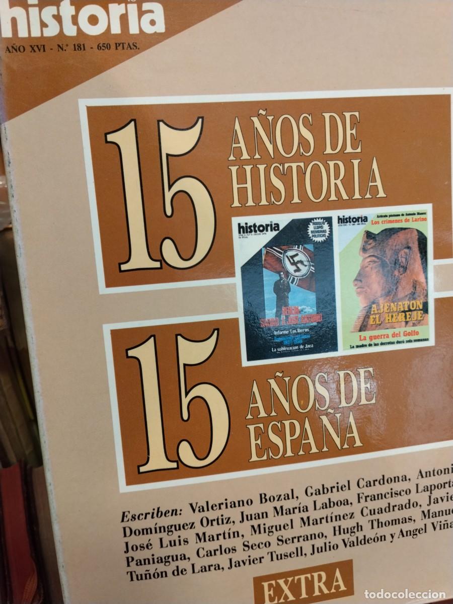 Sammeln von Zeitschriften Historia 16: Historia 16. A&ntilde;o XVI. N. 181