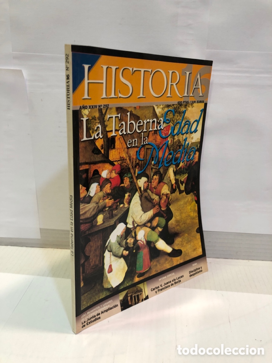 Coleccionismo de Revista Historia 16: Historia 16. A&ntilde;o XXIV N&ordm;292. La Taberna edad en la media