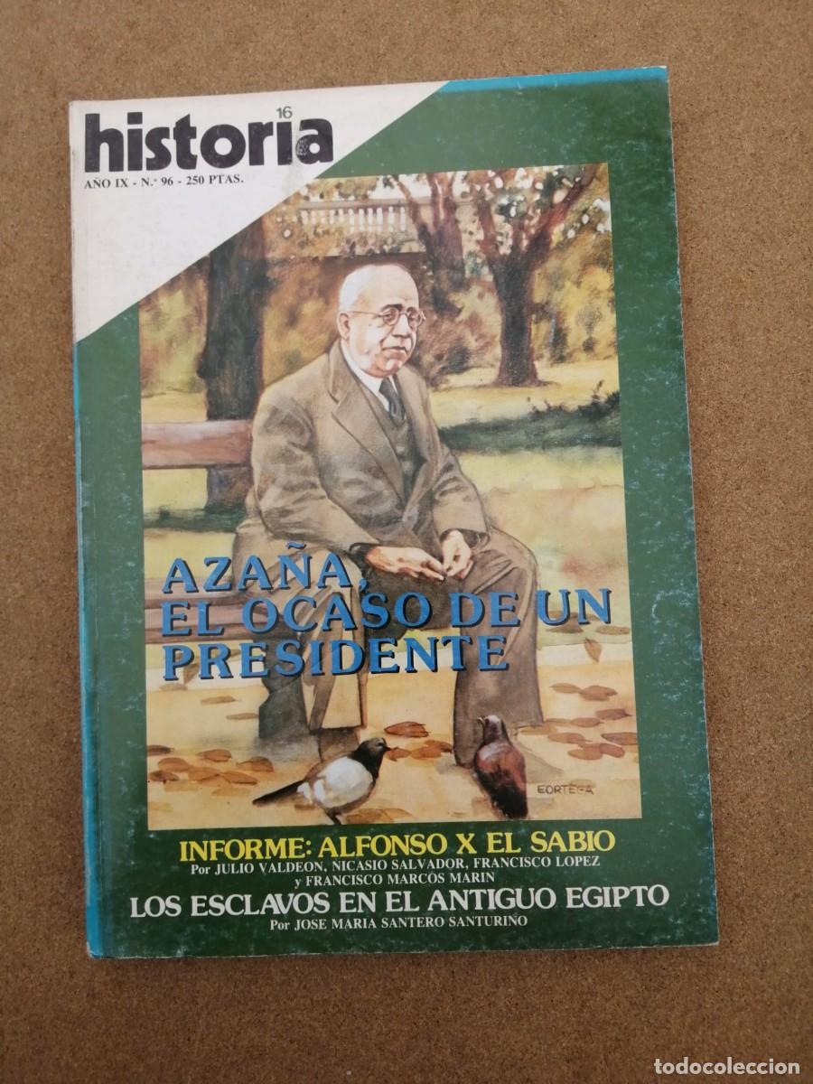 Coleccionismo de Revista Historia 16: HISTORIA 16 (NUMERO 96)AZA&Ntilde;A, EL OCASO DE UN PRESIDENTE - ALFONSO X EL SABIO - ESCLAVOS EGIPTO