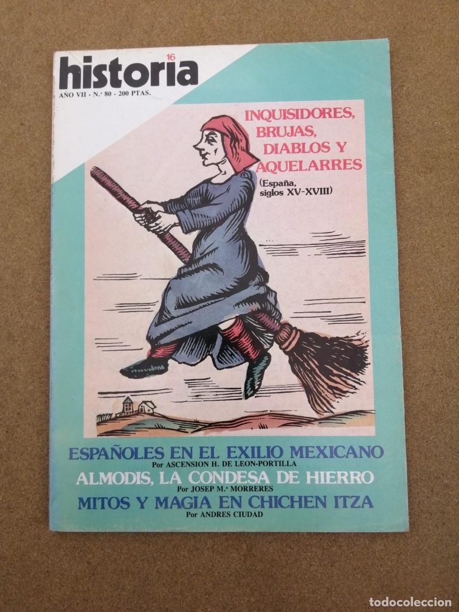 Coleccionismo de Revista Historia 16: HISTORIA 16 (NUMERO 80) INQUISIDORES, BRUJAS , DIABLOS Y AQUELARRES - MITOS Y MAGIA EN CHICHEN ITZA