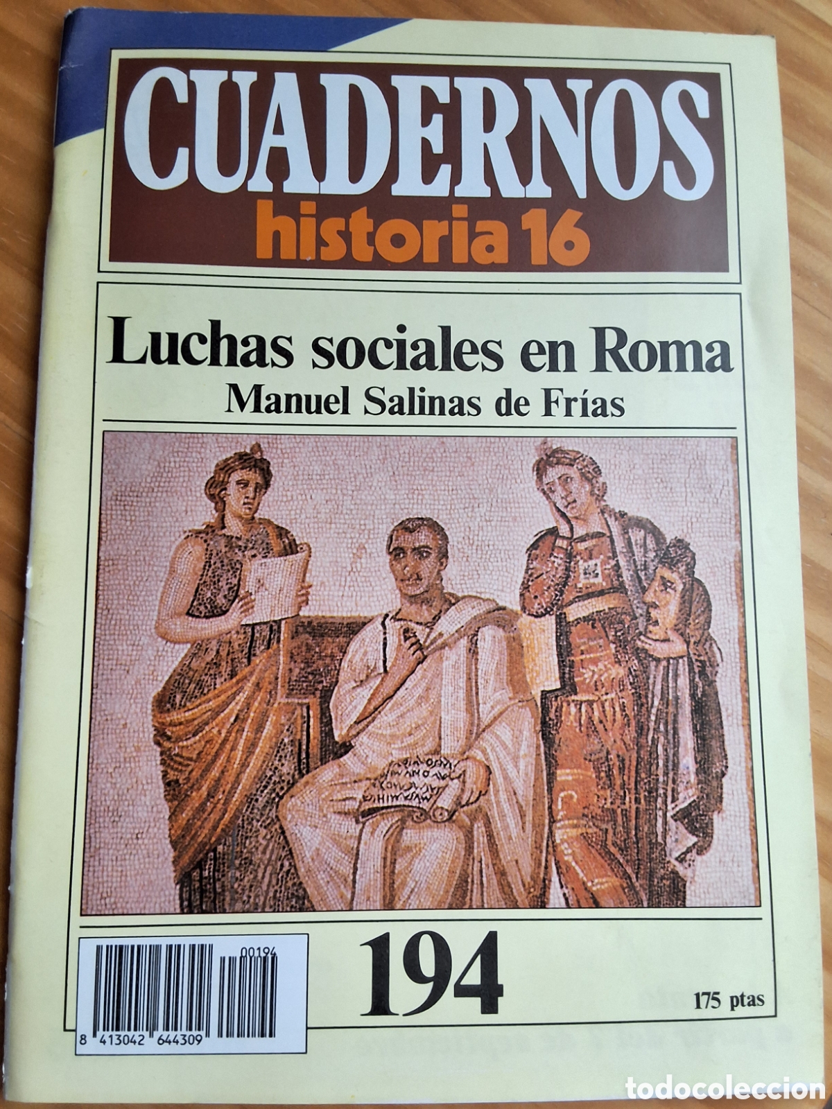 Coleccionismo de Revista Historia 16: Cuadernos historia 16 numero 194 luchas sociales en Roma