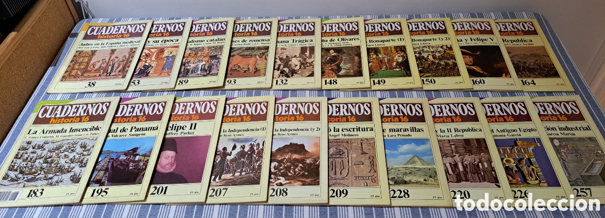 Coleccionismo de Revista Historia 16: LOTE 20 N&Uacute;MEROS 'CUADERNOS HISTORIA 16'
