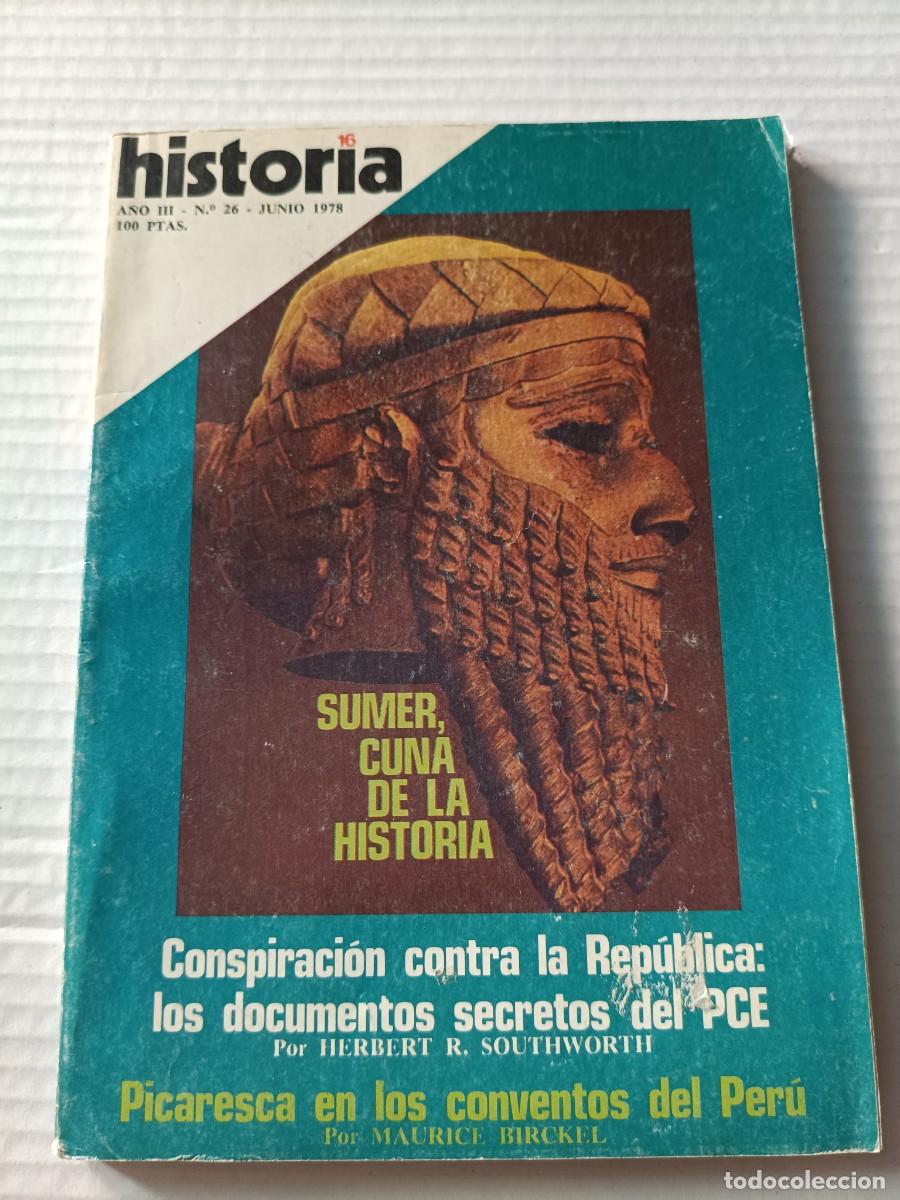 Coleccionismo de revista Historia 16: Historia 16 (A&ntilde;o III, N&ordm; 26, de junio de 1978).