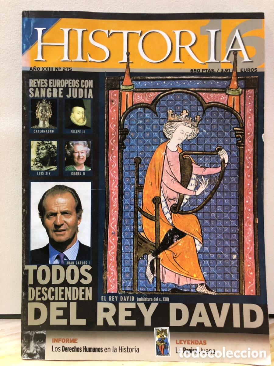 Collezionismo di Rivista Historia 16: Historia 16, N&deg;275, Marzo 1999, Reyes europeos con sangre jud&iacute;a