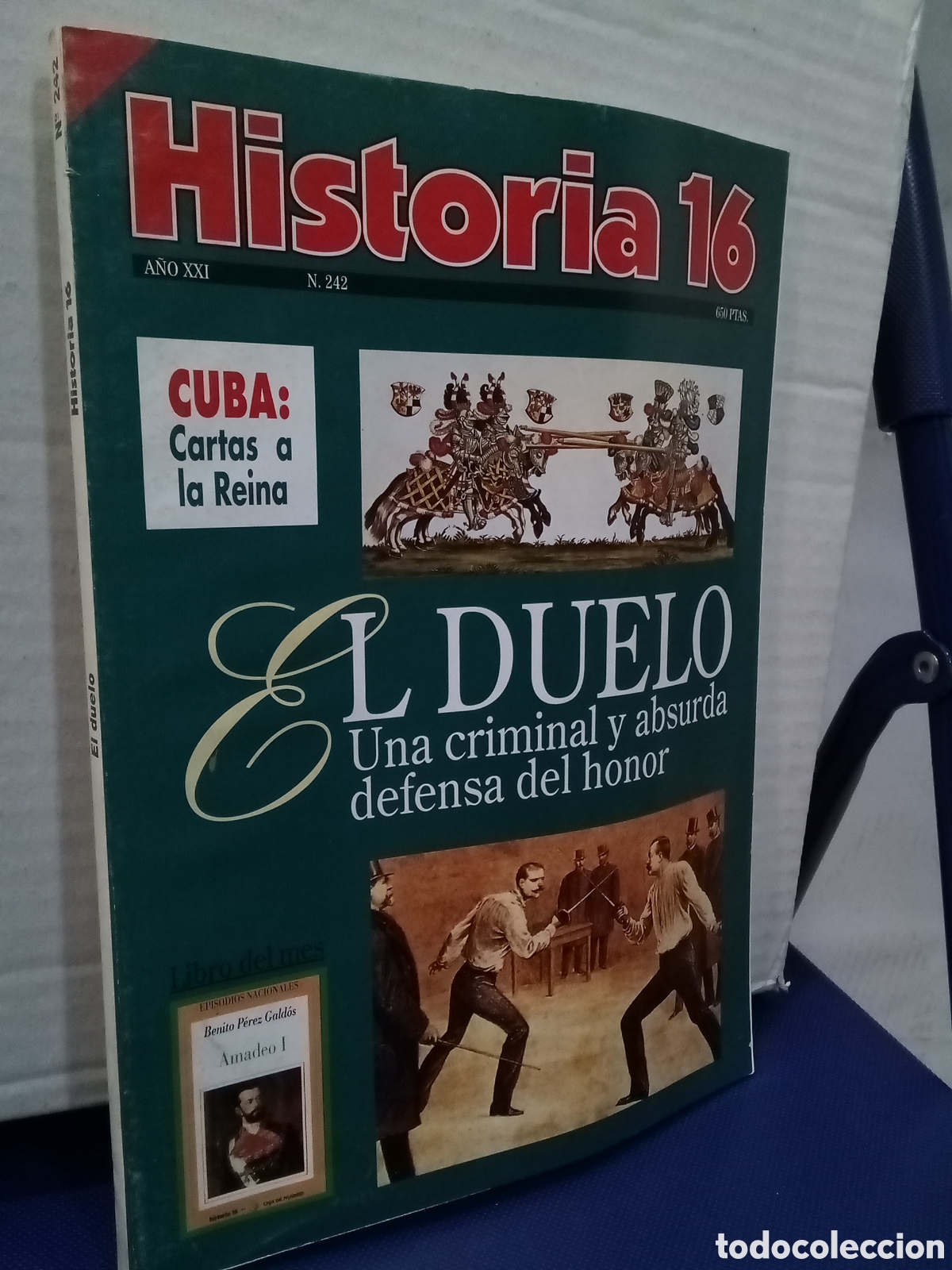Sammeln von Zeitschriften Historia 16: Historia 16, N&deg;242. El duelo, una criminal y absurda defensa del honor