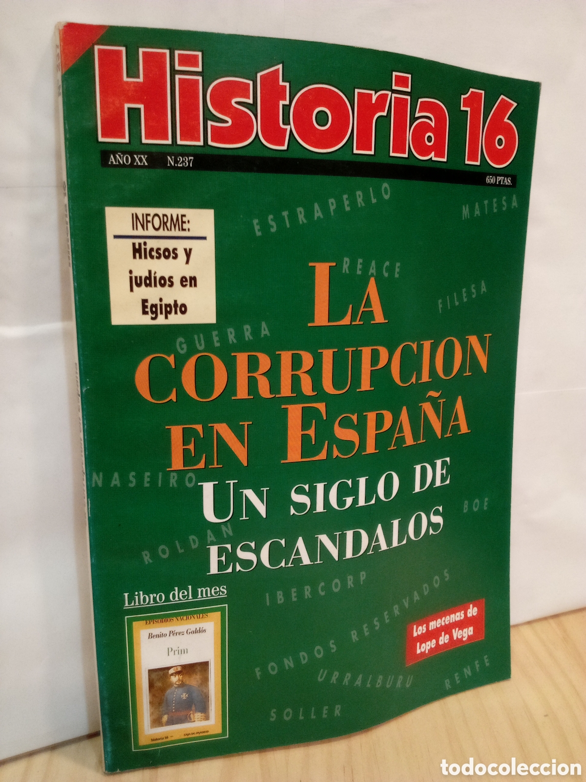 Collezionismo di Rivista Historia 16: Historia 16. N.237. La Corrupcion en Espa&ntilde;a.