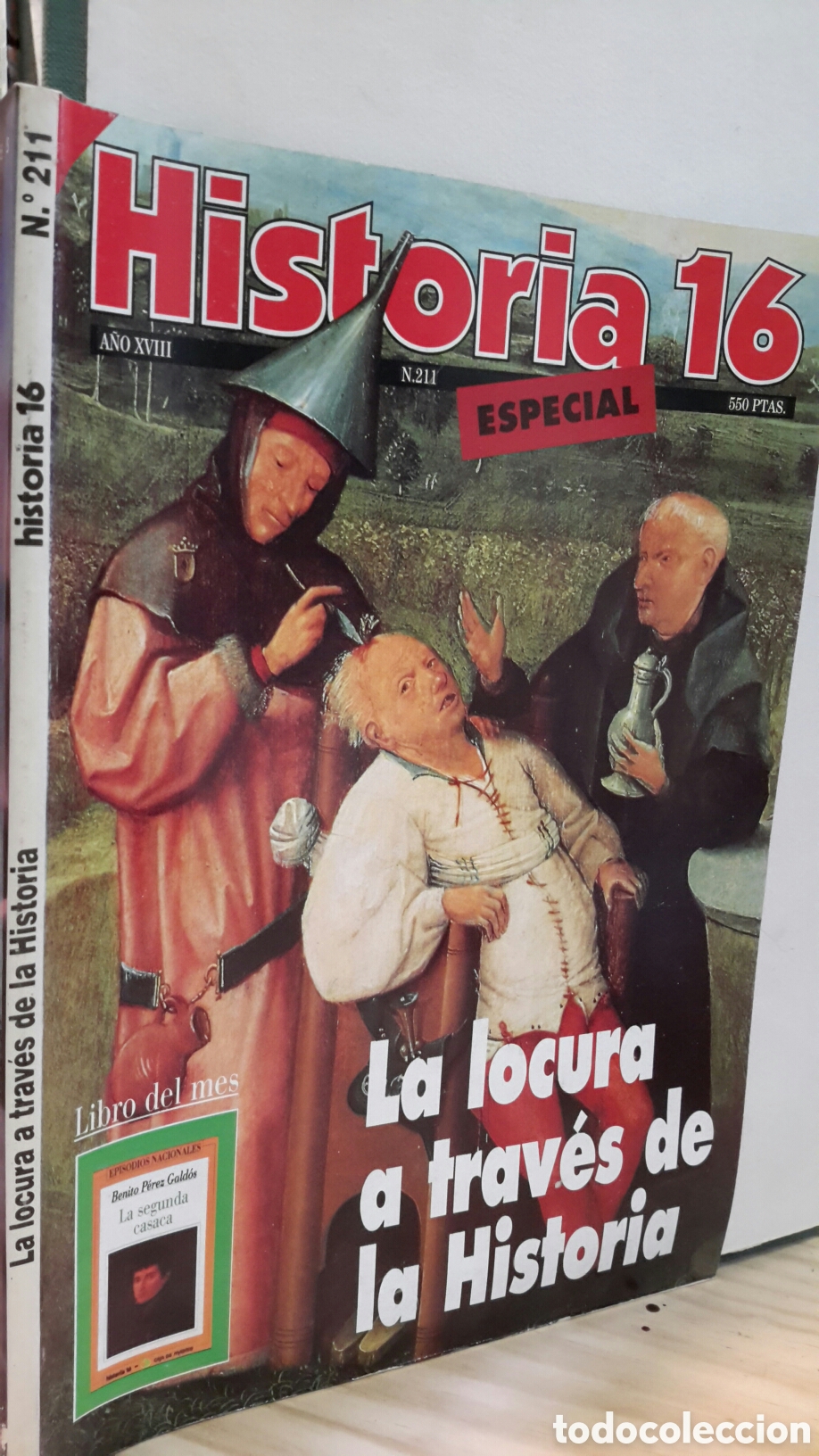Collezionismo di Rivista Historia 16: Historia16, N&deg;211, La locura a trav&eacute;s de la Historia