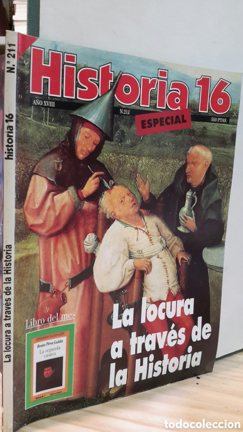 Sammeln von Zeitschriften Historia 16: Historia 16, N&deg;211 La locura a trav&eacute;s de la Historia