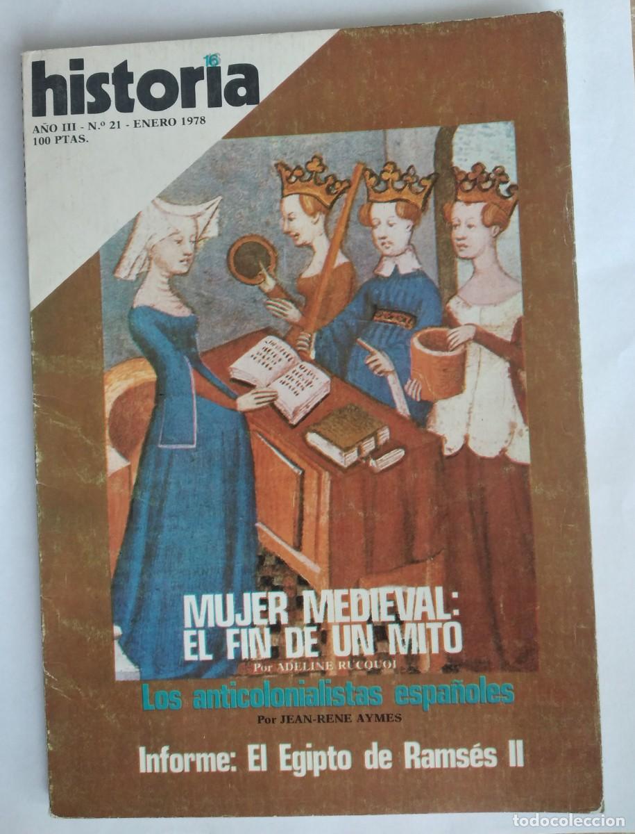 Coleccionismo de revista Historia 16: Historia 16 N&deg; 21 enero 1978 Mujer medieval el fin de un mito