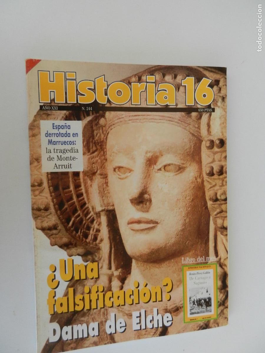 Coleccionismo de revista Historia 16: HISTORIA 16 REVISTA N&ordm; 244 A&Ntilde;O XXI - &iquest; UNA FALSIFICACION ? LA DAMA DE ELCHE