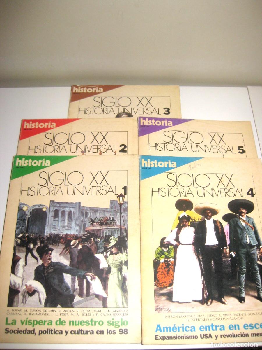 Coleccionismo de revista Historia 16: HISTORIA 16. SIGLO XX. HISTORIA UNIVERSAL. N&Uacute;MEROS I AL V