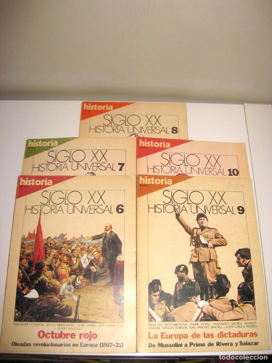 Coleccionismo de revista Historia 16: HISTORIA 16, SIGLO XX. HISTORIA UNIVERSAL. N&Uacute;MEROS DEL VI AL X