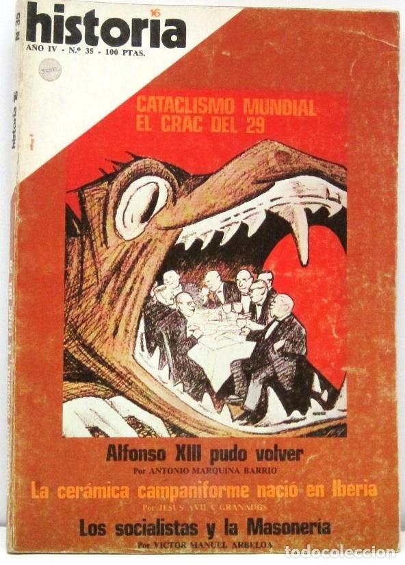 Coleccionismo de revista Historia 16: HISTORIA 16 - A&Ntilde;O IV - N&ordm; 35 - CATACLISMO MUNDIAL EL CRAC DEL 29