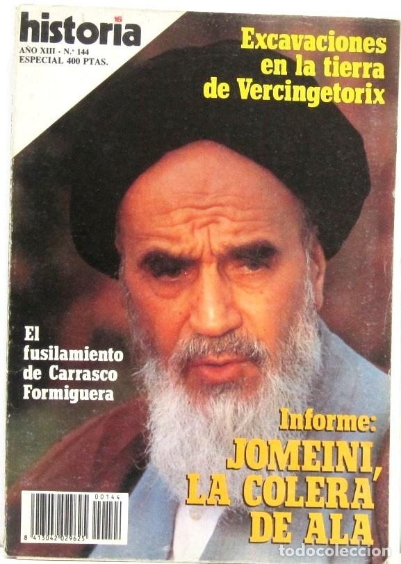 Coleccionismo de revista Historia 16: HISTORIA 16 - A&Ntilde;O XIII - N&ordm; 144 - INFORME JOMEINI LA COLERA DE ALA