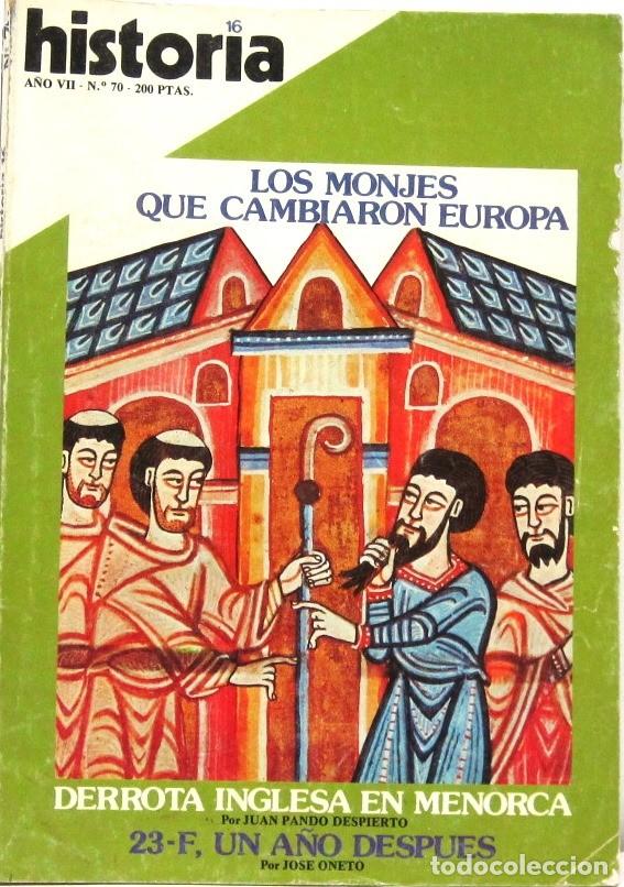 Coleccionismo de revista Historia 16: HISTORIA 16 - A&Ntilde;O VII - N&ordm; 70 - LOS MONJES QUE CAMBIARON EUROPA