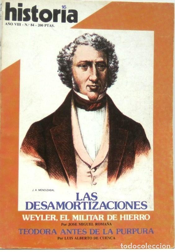 Coleccionismo de revista Historia 16: HISTORIA 16 - A&Ntilde;O VIII - N&ordm; 84 - LAS DESAMORTIZACIONES