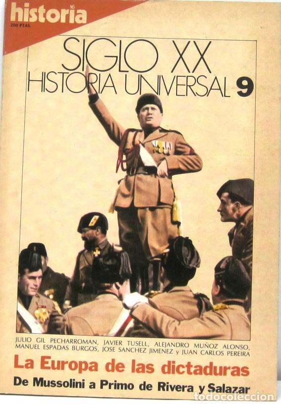 Coleccionismo de revista Historia 16: HISTORIA 16 - SIGLO XX HISTORIA UNIVERSAL 9 - LA EUROPA DE LAS DICTADURAS